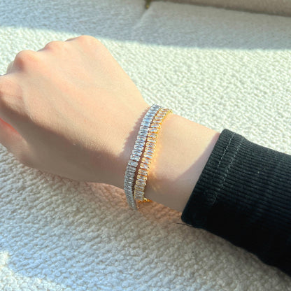 [Elowen Jewels]Exquisite Emerald Cut Daily Bracelet