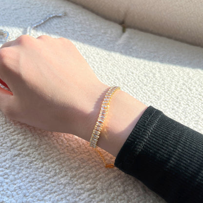 [Elowen Jewels]Exquisite Emerald Cut Daily Bracelet