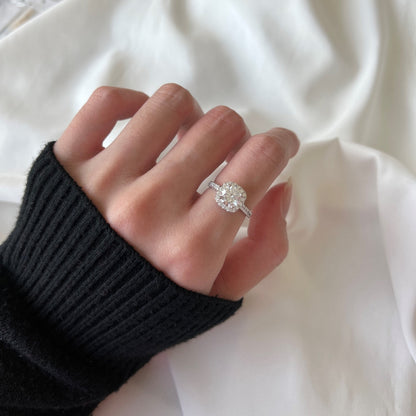 [Elowen Jewels]Dazzling Resplendent Round Cut Wedding Ring