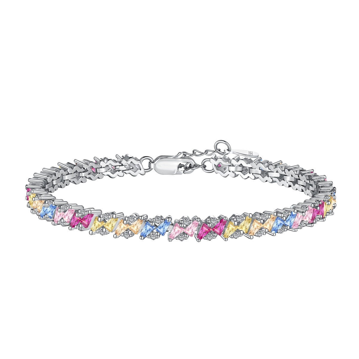 [Elowen Jewels]Ornate Sparkling Multi Cut Party Bracelet
