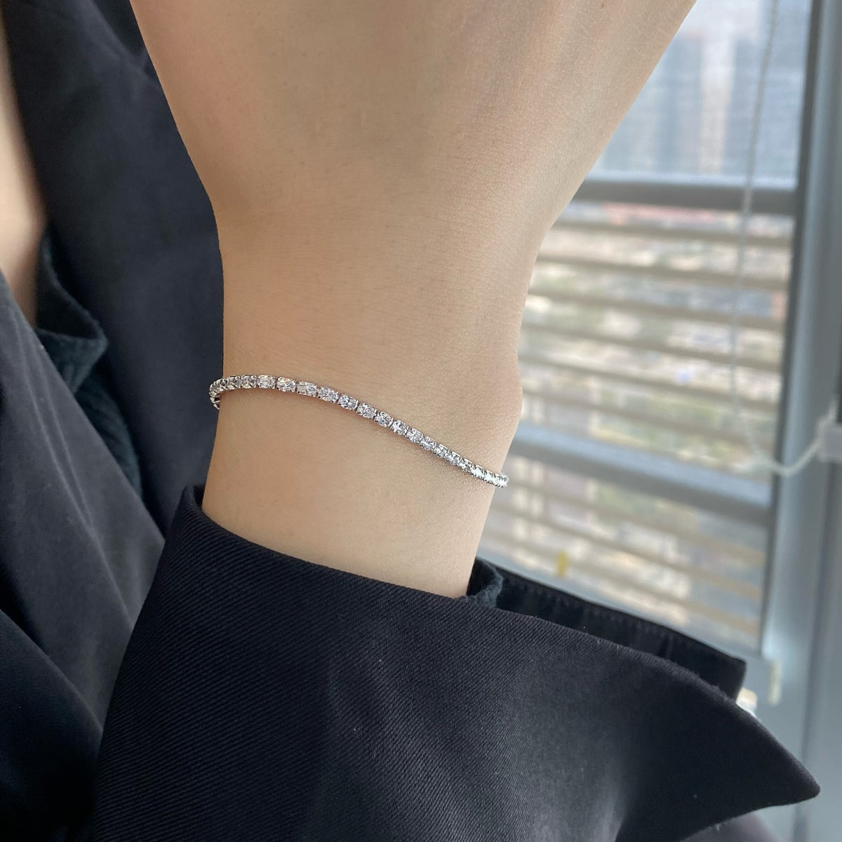 [Elowen Jewels]Elegant Emerald Cut Daily Bracelet
