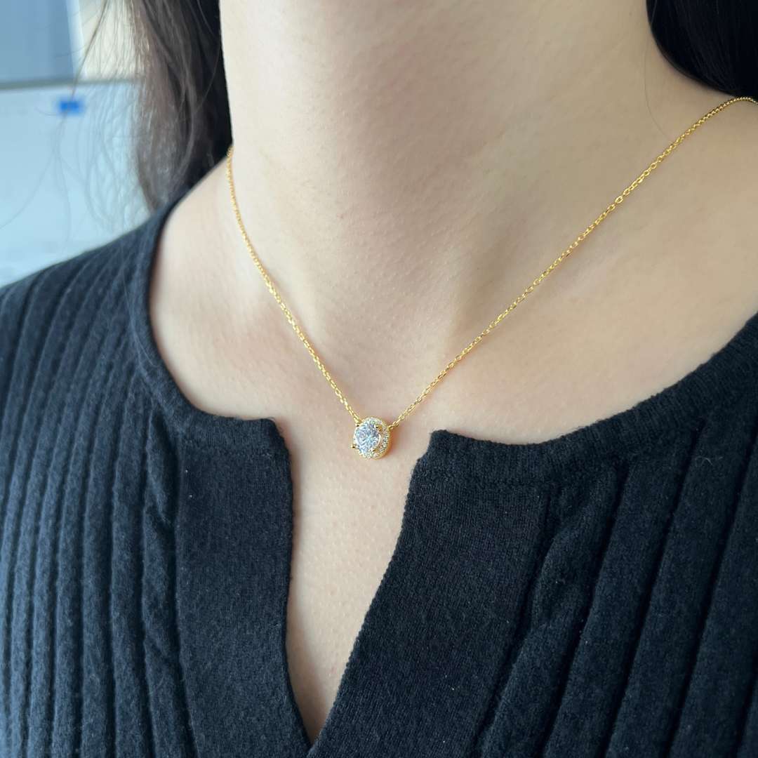 [Elowen Jewels]Luxurious Round Cut Necklace