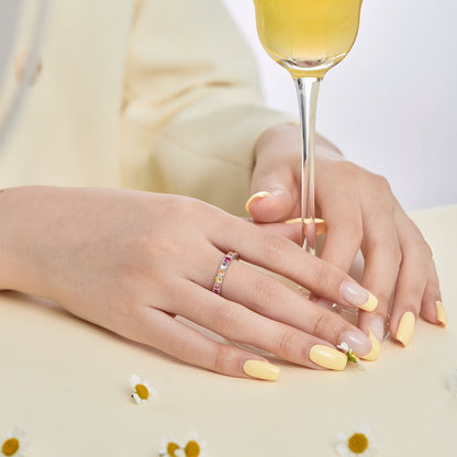 [Elowen Jewels]Dazzling Lustrous Round Cut Tennis Ring