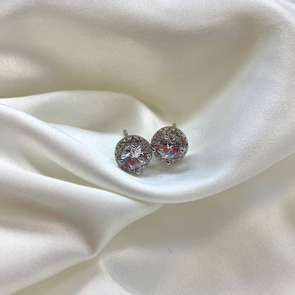 [Elowen Jewels]Classic Princess Round Shape Earrings