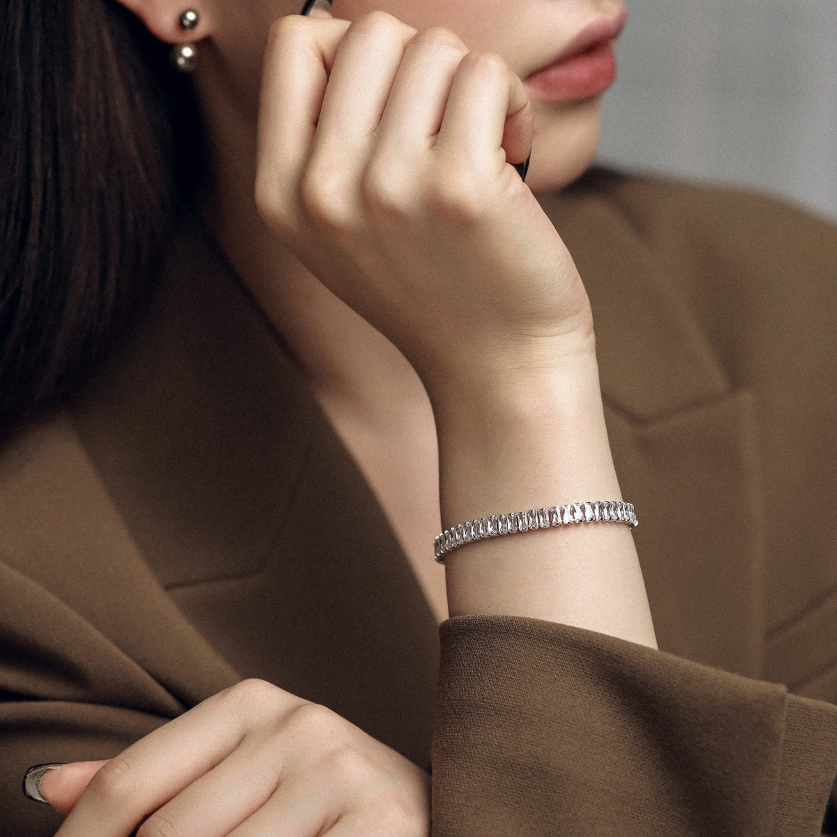 [Elowen Jewels]Exquisite Emerald Cut Daily Bracelet