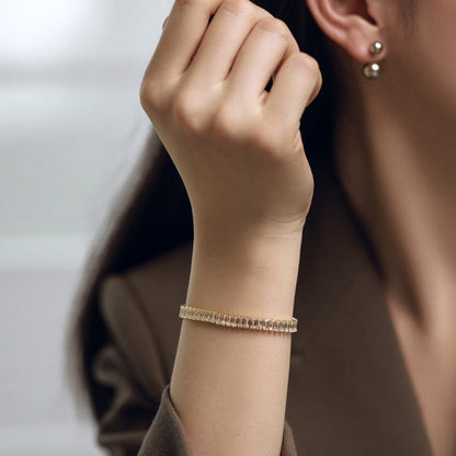 [Elowen Jewels]Exquisite Emerald Cut Daily Bracelet