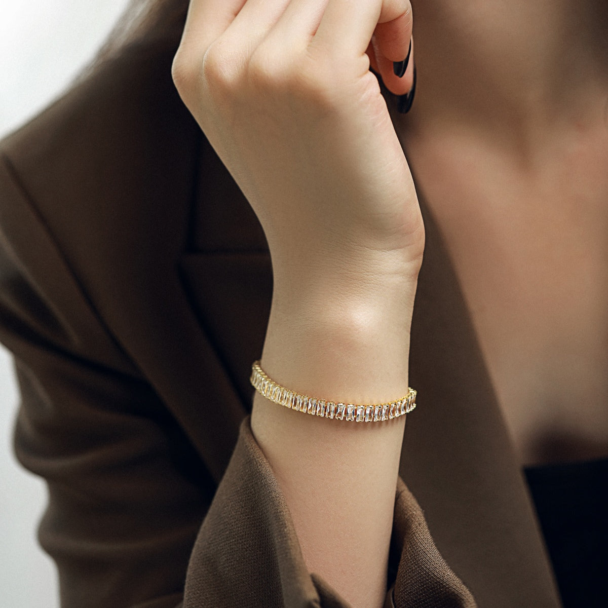 [Elowen Jewels]Exquisite Emerald Cut Daily Bracelet