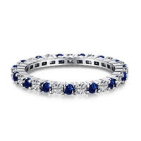 [Elowen Jewel]Exquisite Colorful Round Cut Tennis Ring