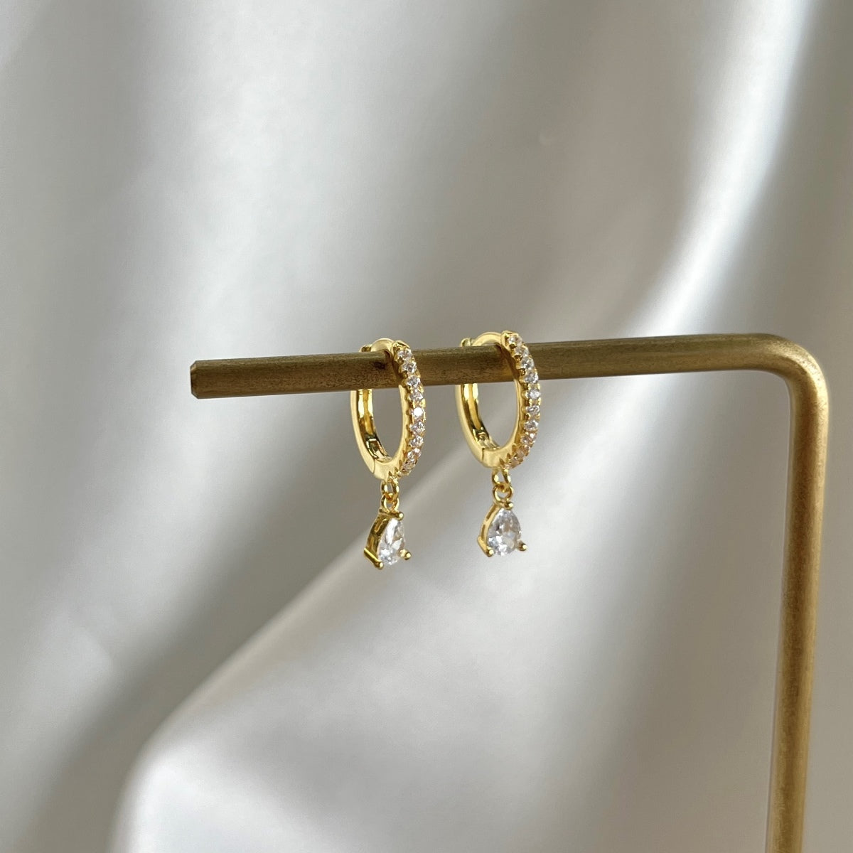 [Elowen Jewels]Luxurious Geometric Drop Earrings