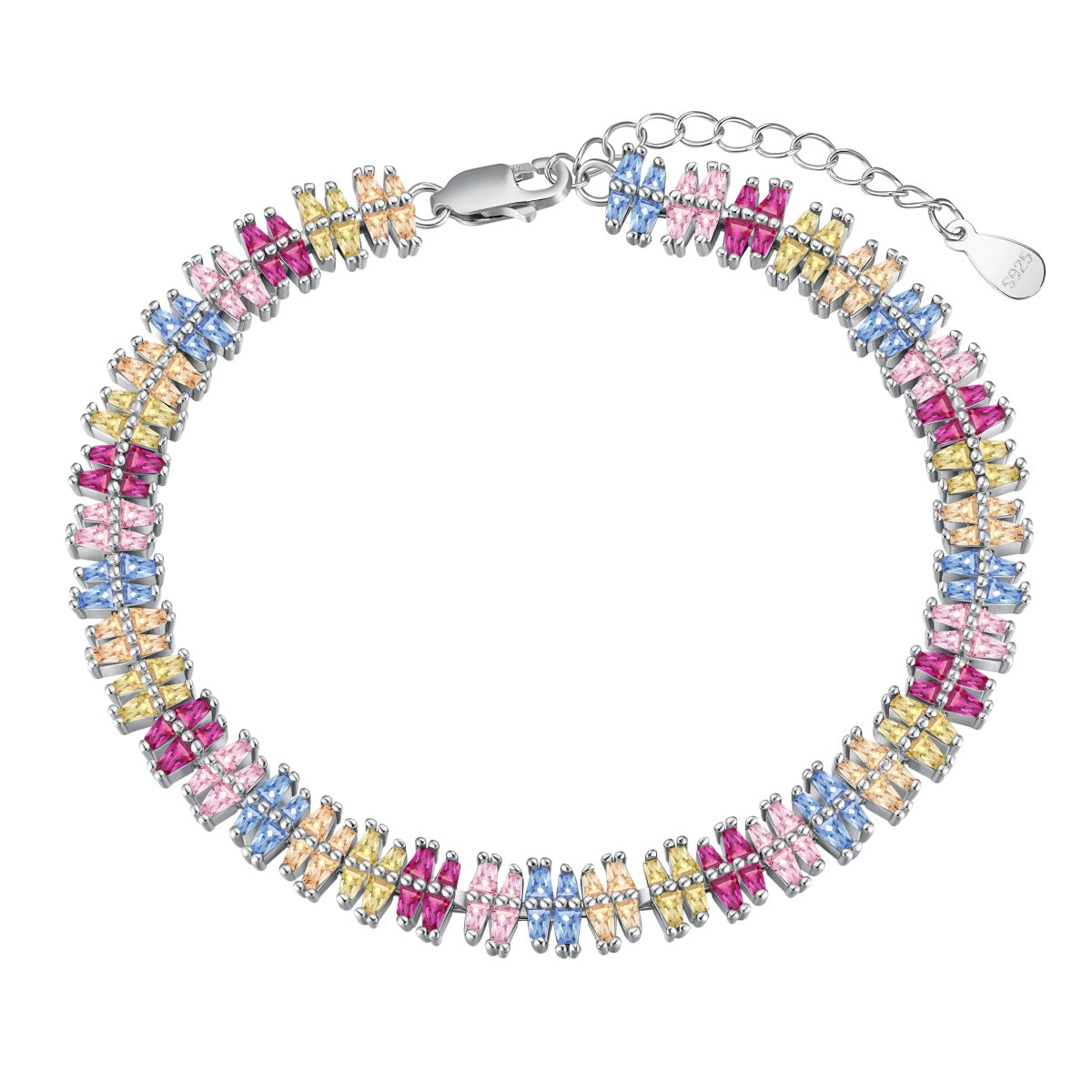 [Elowen Jewels]Sparkling Exquisite Multi Cut Party Bracelet