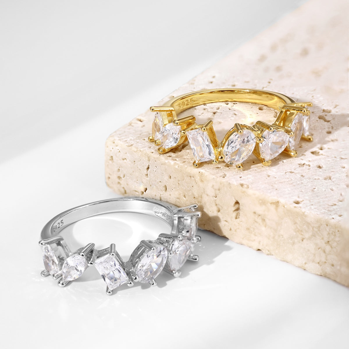 [Elowen Jewels]Delicate Multi Cut Ring