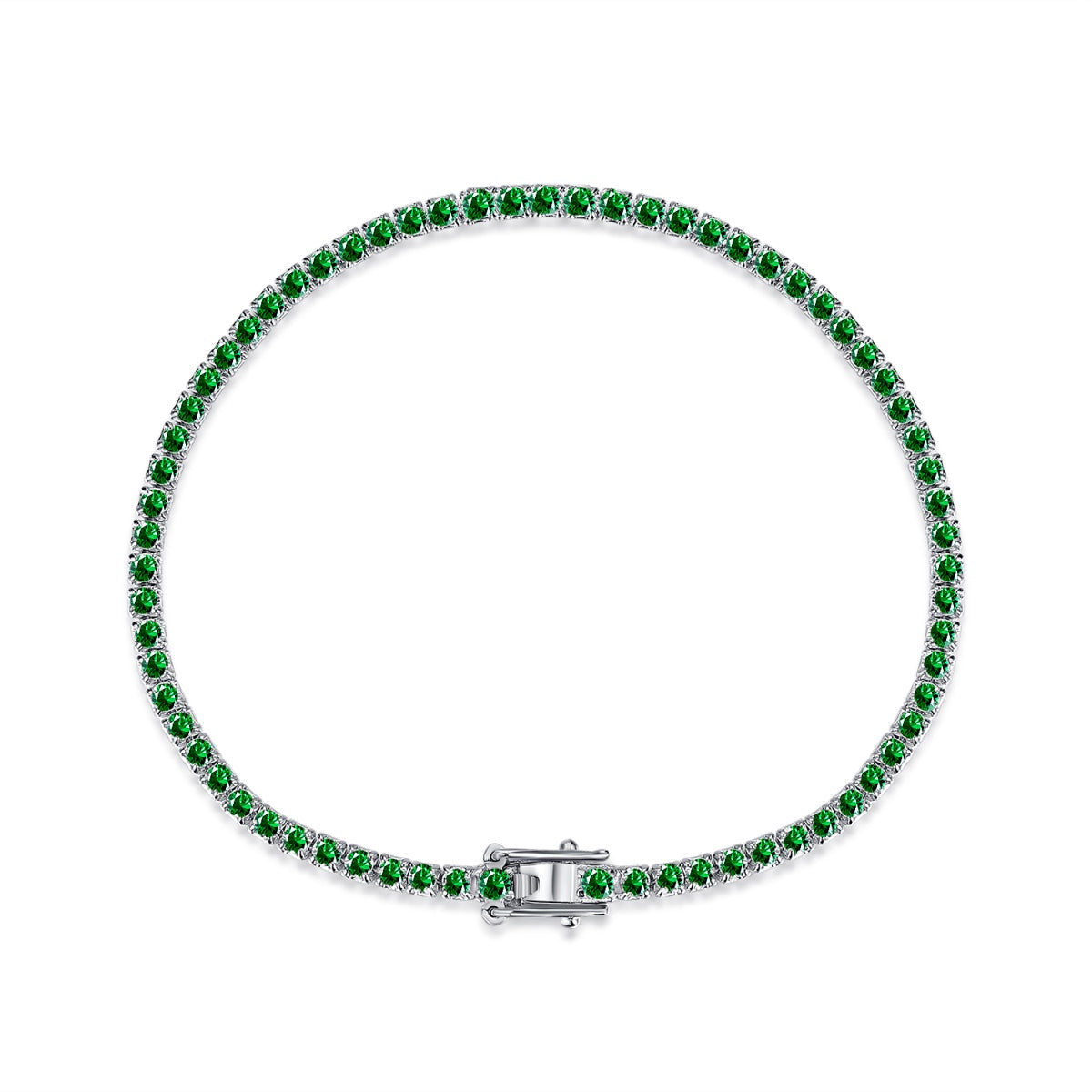 [Elowen Jewels]Dazzling Colorful Round Cut Daily Bracelet