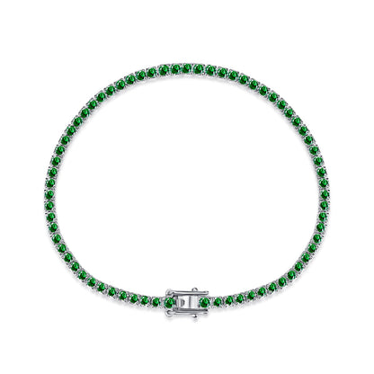 [Elowen Jewels]Dazzling Colorful Round Cut Daily Bracelet