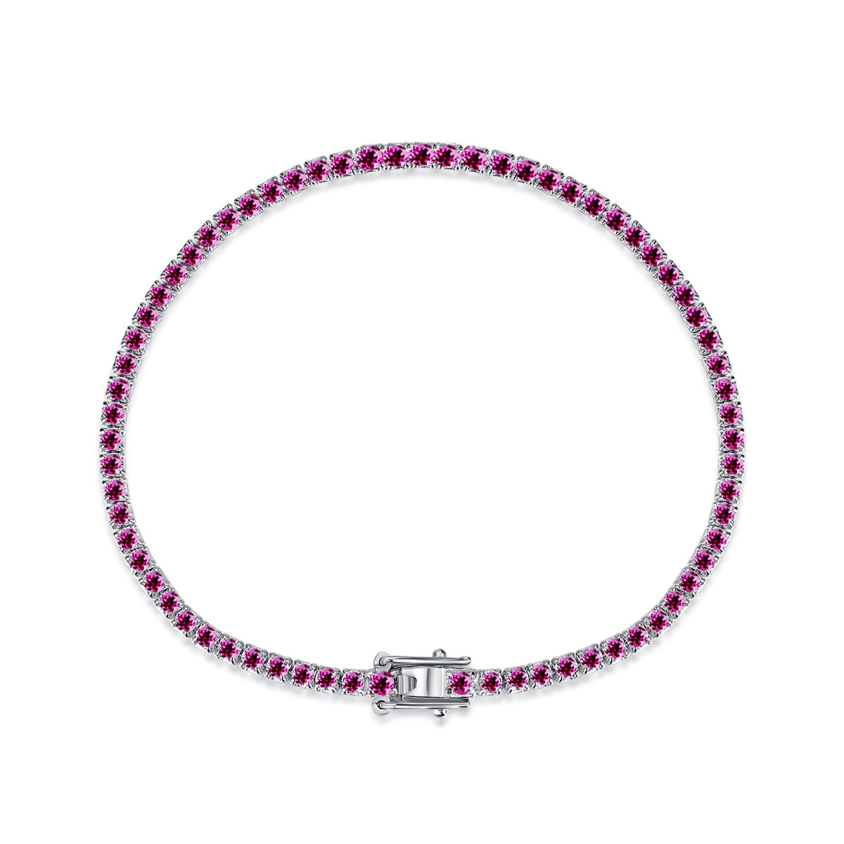 [Elowen Jewels]Dazzling Colorful Round Cut Daily Bracelet