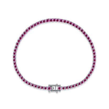 [Elowen Jewels]Dazzling Colorful Round Cut Daily Bracelet