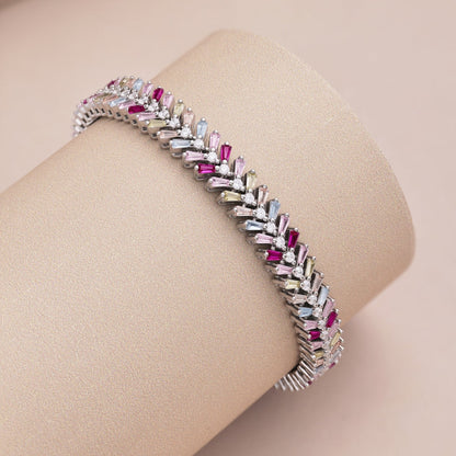 [Elowen Jewels]Dainty Radiant Emerald Cut Daily Bracelet