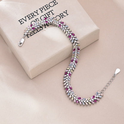 [Elowen Jewels]Dainty Radiant Emerald Cut Daily Bracelet