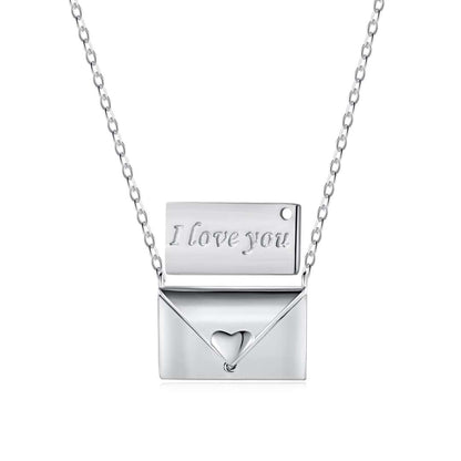 [Elowen Jewels]Envelope Heart Shape Mother's Day Necklace