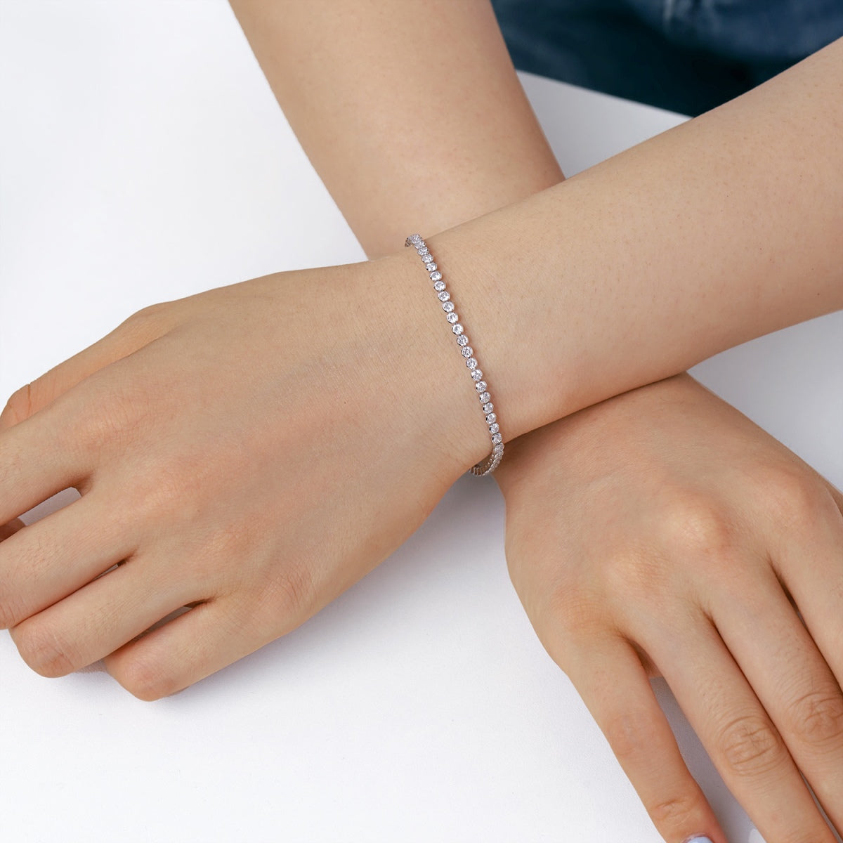 [Elowen Jewels]Dazzling Sparkling Round Cut Daily Bracelet
