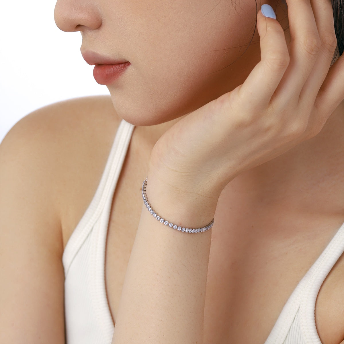 [Elowen Jewels]Dazzling Sparkling Round Cut Daily Bracelet