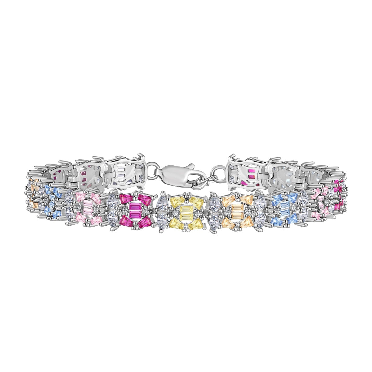 [Elowen Jewels]Delicate Colorful Multi Cut Party Bracelet