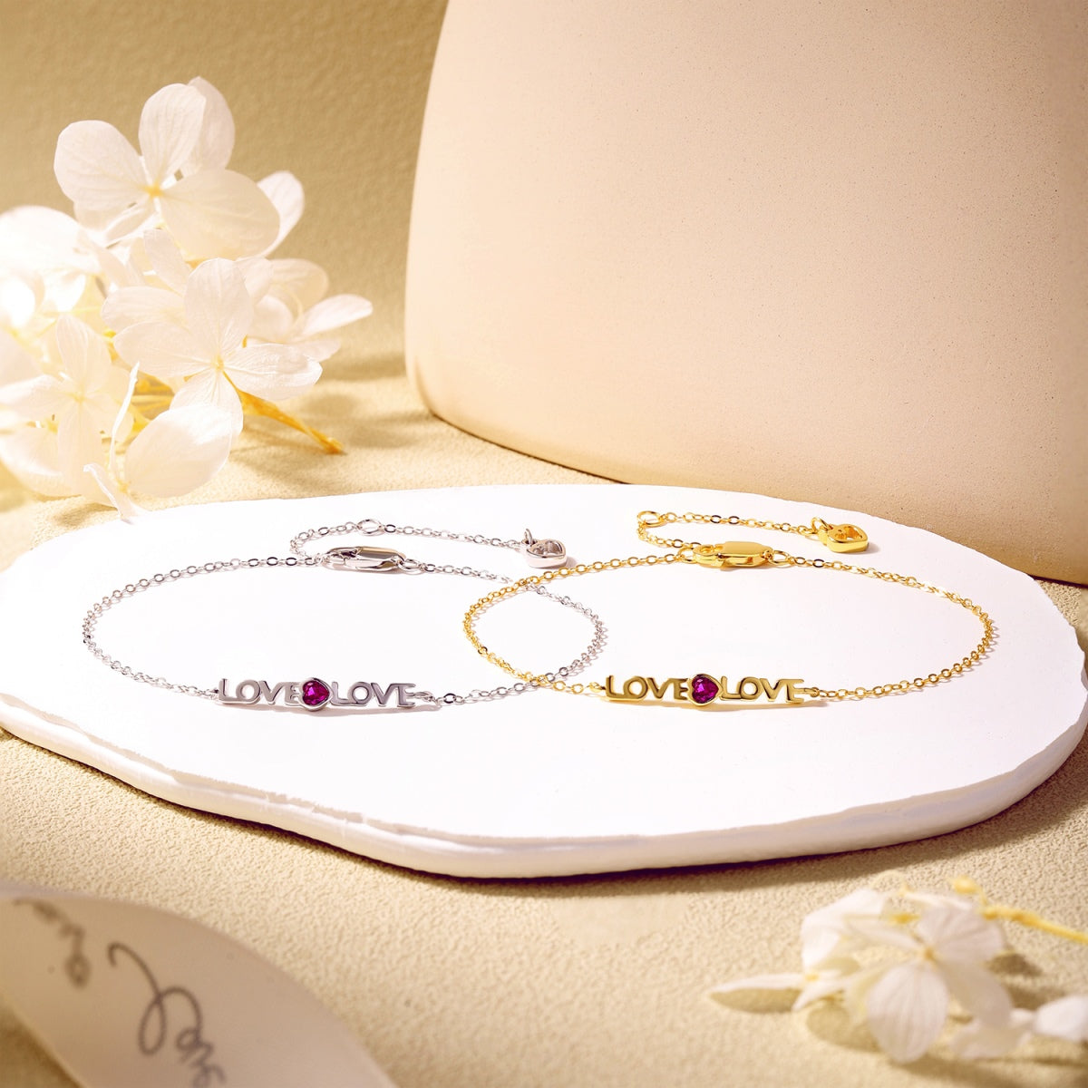 [Elowen Jewels]Romantic Heart Shape Lover Bracelet