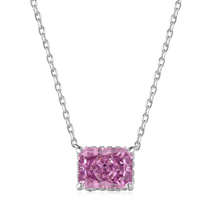 [Elowen Jewels]Luxurious Square Shape Colorful Necalack