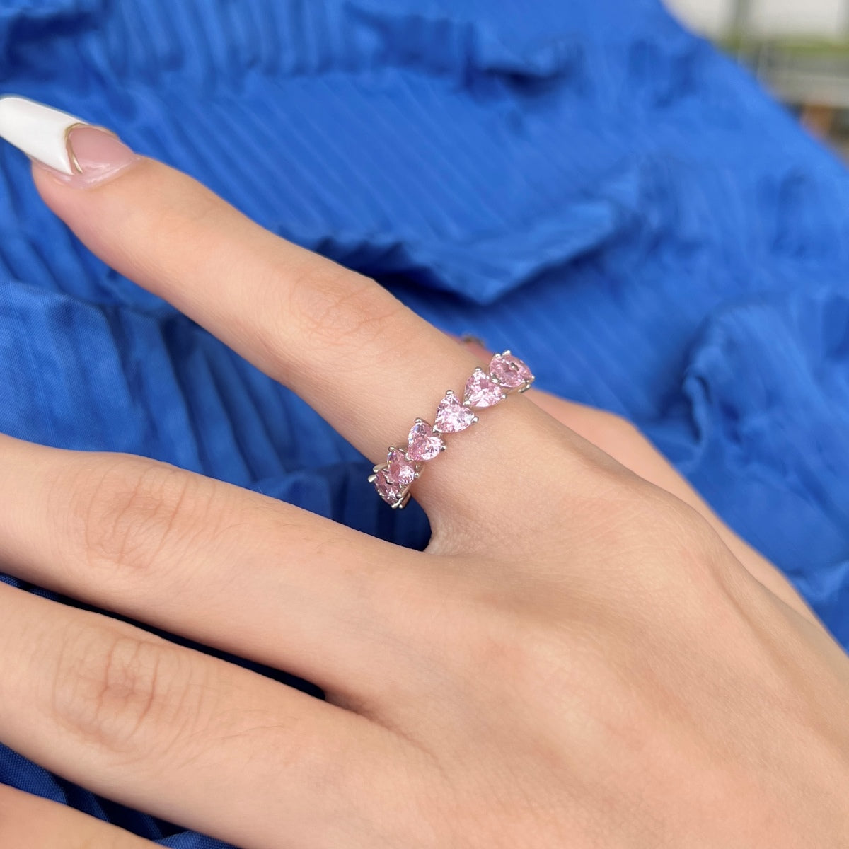 [Elowen Jewels]0.25 Carat Radiant Romance Heart Cut Lover Ring