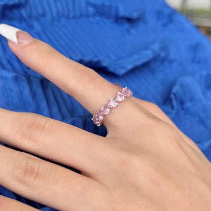 [Elowen Jewels]0.25 Carat Radiant Romance Heart Cut Lover Ring
