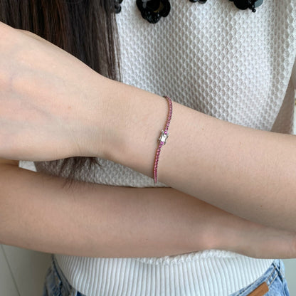[Elowen Jewels]Dazzling Colorful Round Cut Daily Bracelet