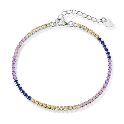 [Elowen Jewels]Radiant Shinning Princess Cut Tennis Bracelet