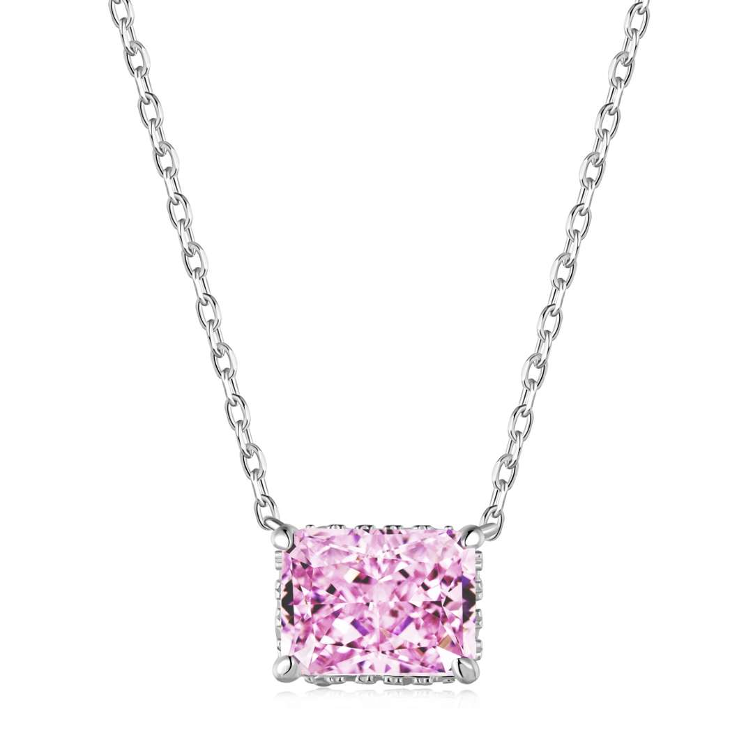[Elowen Jewels]Luxurious Square Shape Colorful Necalack
