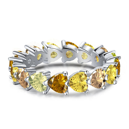[Elowen Jewels]0.25 Carat Radiant Romance Heart Cut Lover Ring