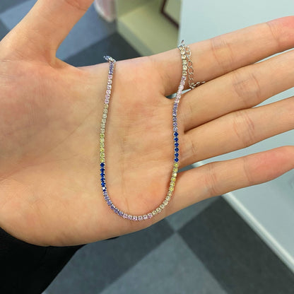 [Elowen Jewels]Radiant Shinning Princess Cut Tennis Bracelet