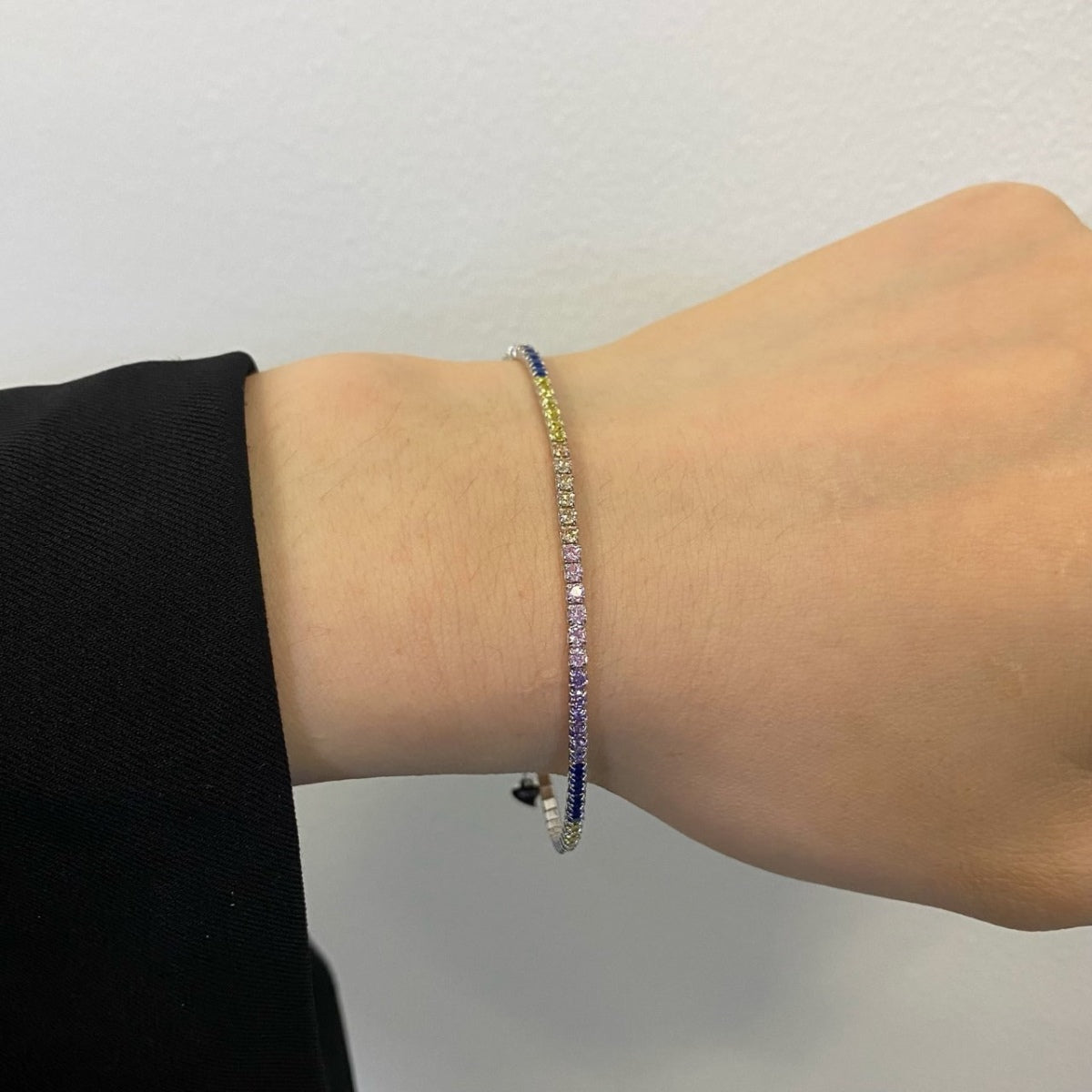 [Elowen Jewels]Radiant Shinning Princess Cut Tennis Bracelet