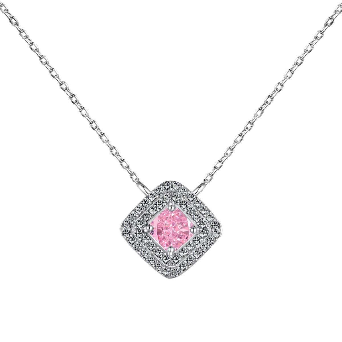 [Elowen Jewels]Sparkling Asscher Cut Necklace