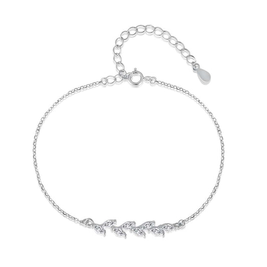[Elowen Jewels]Elegant Wheat Leaves Shape Bracelet