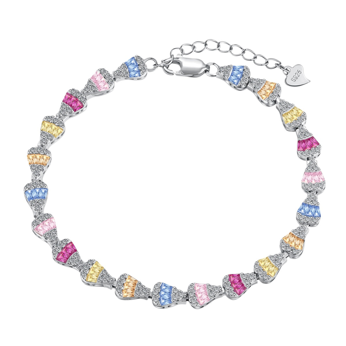 [Elowen Jewels]Radiant Water Drop Shape Daily Bracelet