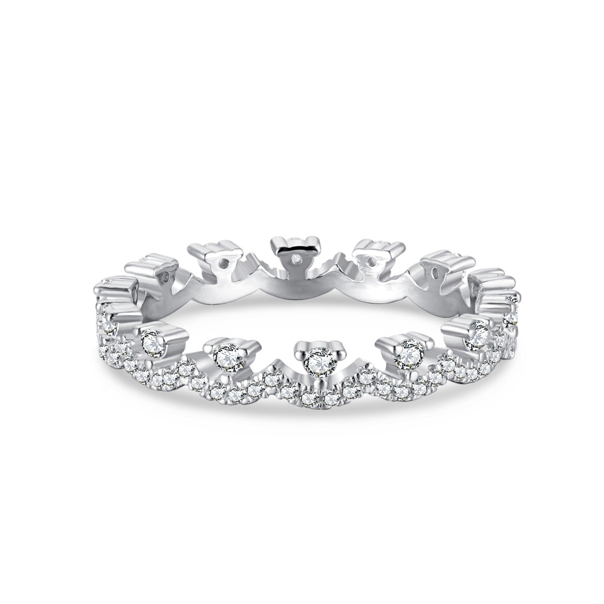 [Elowen Jewels]Elegant Resplendent Round Shape Party Ring
