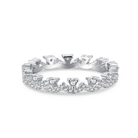 [Elowen Jewel]Elegant Resplendent Round Shape Party Ring