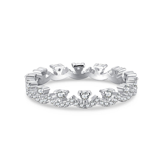 [Elowen Jewels]Elegant Resplendent Round Shape Party Ring