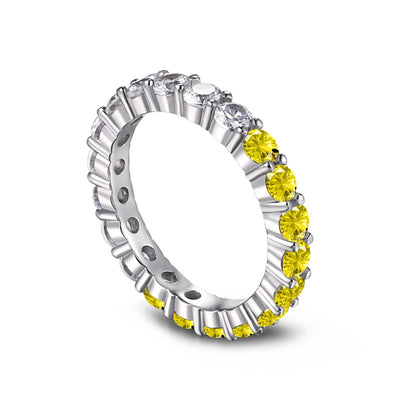 [Elowen Jewels]Sparkling Round Cut Tennis Ring