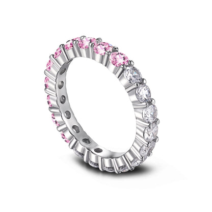 [Elowen Jewels]Sparkling Round Cut Tennis Ring