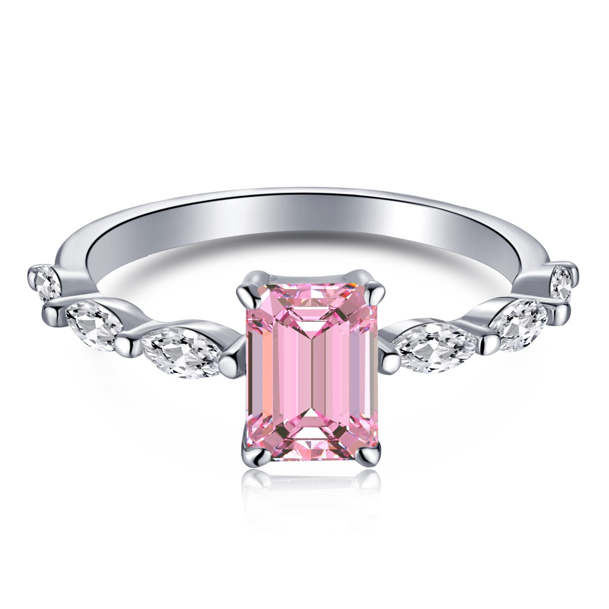 [Elowen Jewels]1.0 Carat Dainty Resplendent Radiant Cut Daily Ring