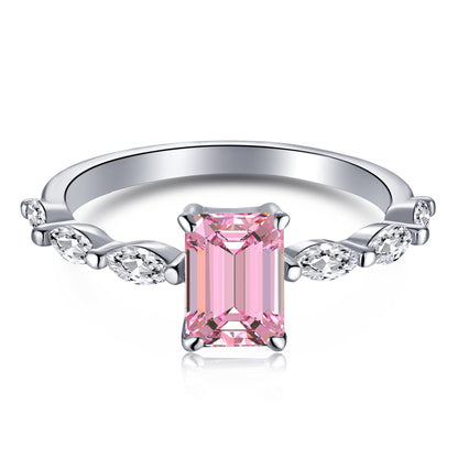 [Elowen Jewels]1.0 Carat Dainty Resplendent Radiant Cut Daily Ring