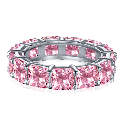 [Elowen Jewels]Elegant Princess Cut Tennis Ring