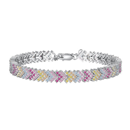 [Elowen Jewels]Ornate Sparkling Round Cut Party Bracelet