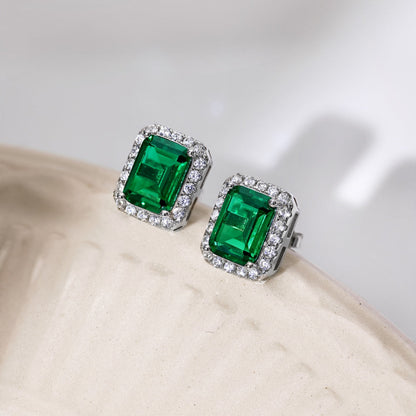 [Elowen Jewels]Luxurious Dainty Emerald Cut Banquet Earrings