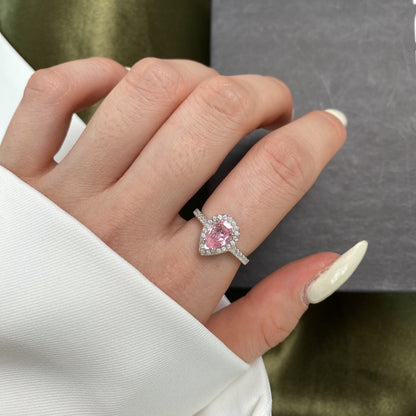 [Elowen Jewels]1.0 Carat Luxurious Resplendent Water Drop Shape Wedding Ring