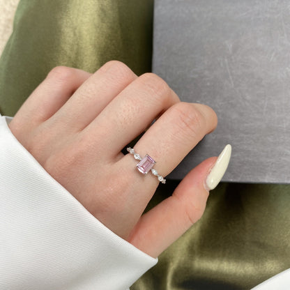 [Elowen Jewels]1.0 Carat Dainty Resplendent Radiant Cut Daily Ring